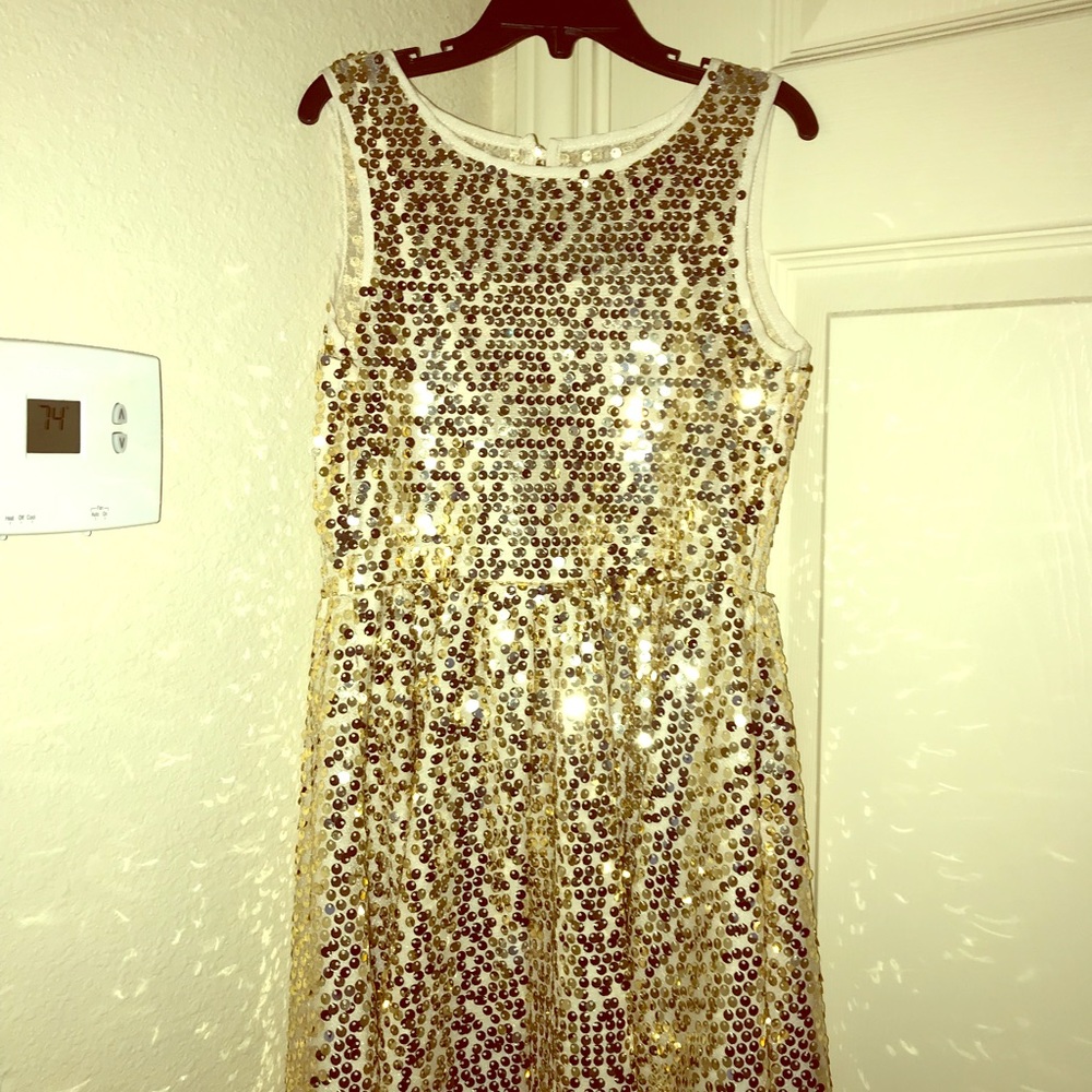 Gold Sequins Dress